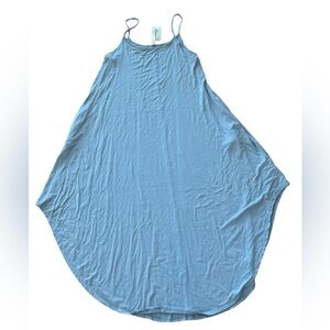 Blue Sleeveless Maxi Dress - Size Large